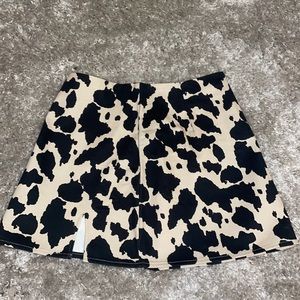 NWOT cow print skirt